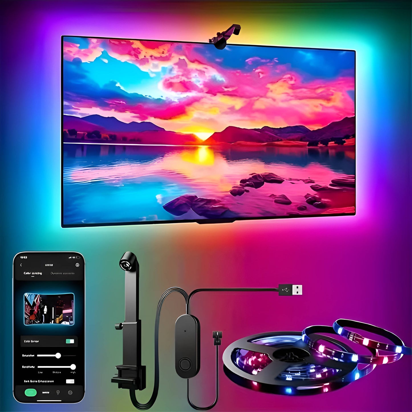 LED Strip Lights for TV Backlighting (55–75 Inch)