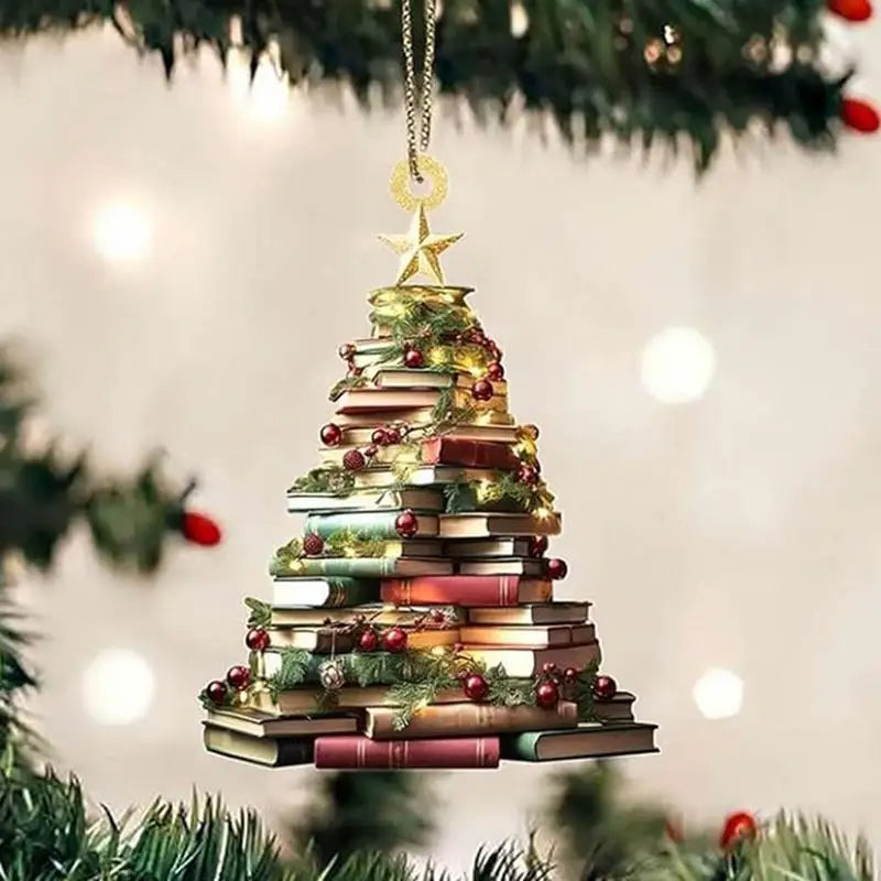 StoryCharm - Unique Book Lover Christmas Ornament