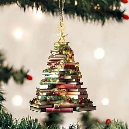StoryCharm - Unique Book Lover Christmas Ornament