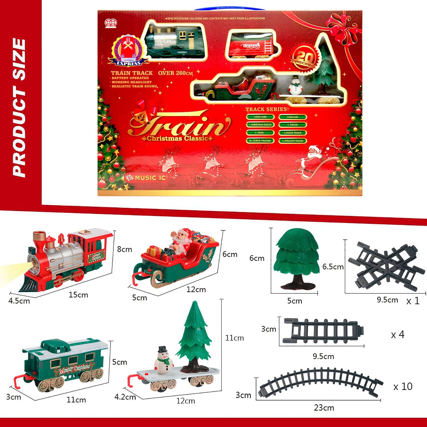 Holiday Express Train Set – Electric Railway Toy for Kids
