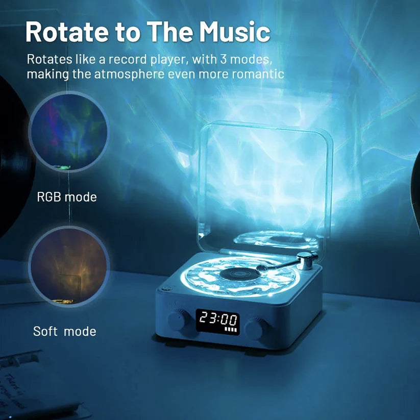 Premium Waves Retro Bluetooth Vinyl Record Player Light