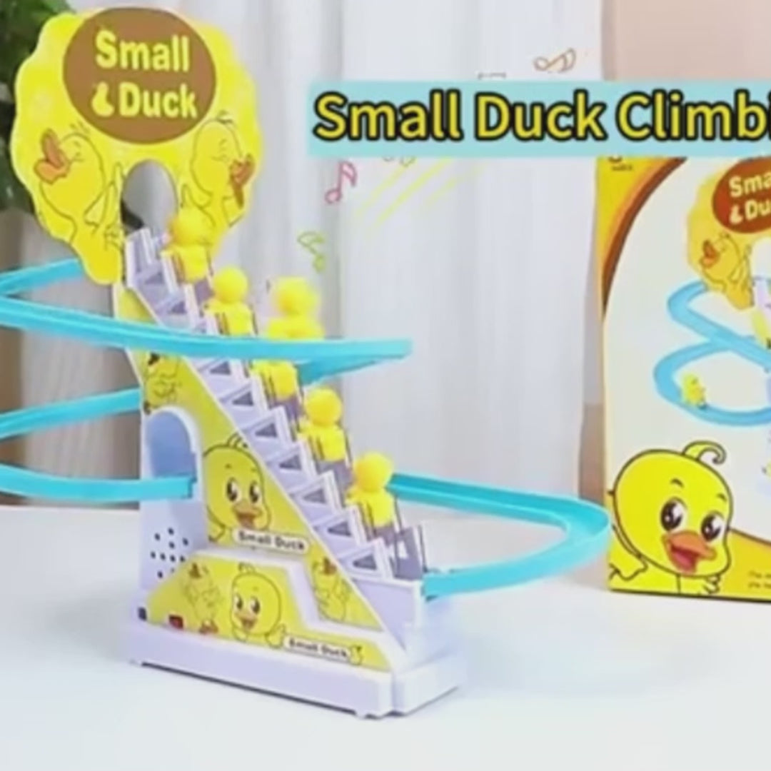 Children's Ducklings Climb with Fun Music & LED Lights and Educational, Safe for Months 9+