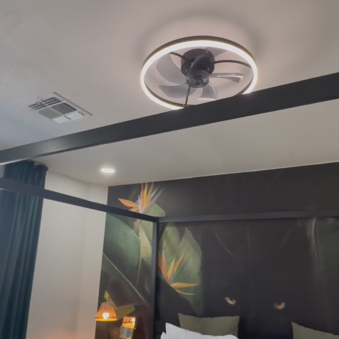 55W Multipurpose Ceiling Fan with LED Light and Remote Control, 3000K-6500K Dimmable