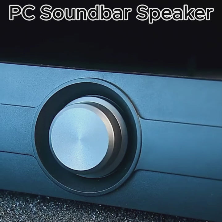 PC Soundbar Speaker – USB Powered with LED Lights 3.5mm Jack for Laptop & TV