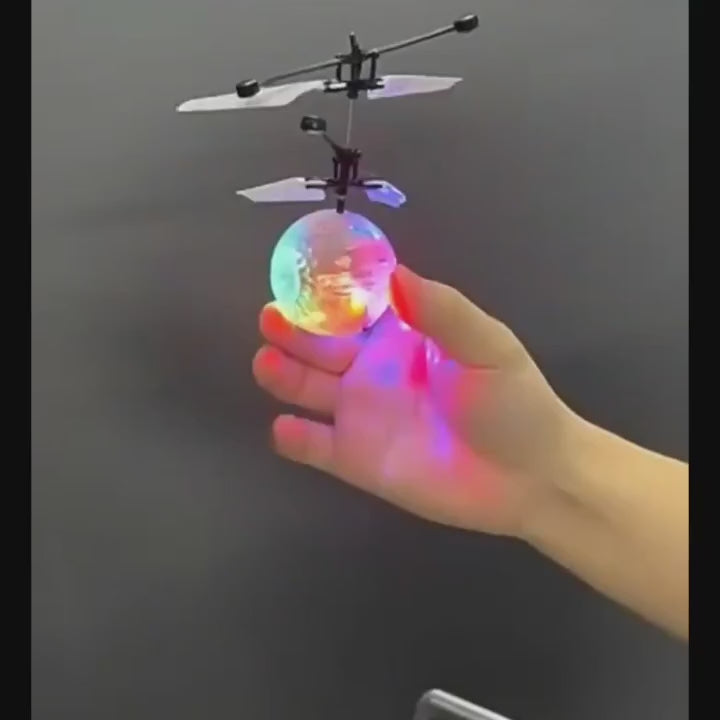 Flying orb ball with LED Light, Gesture Control and USB Rechargeable, Safe for Kids 14+