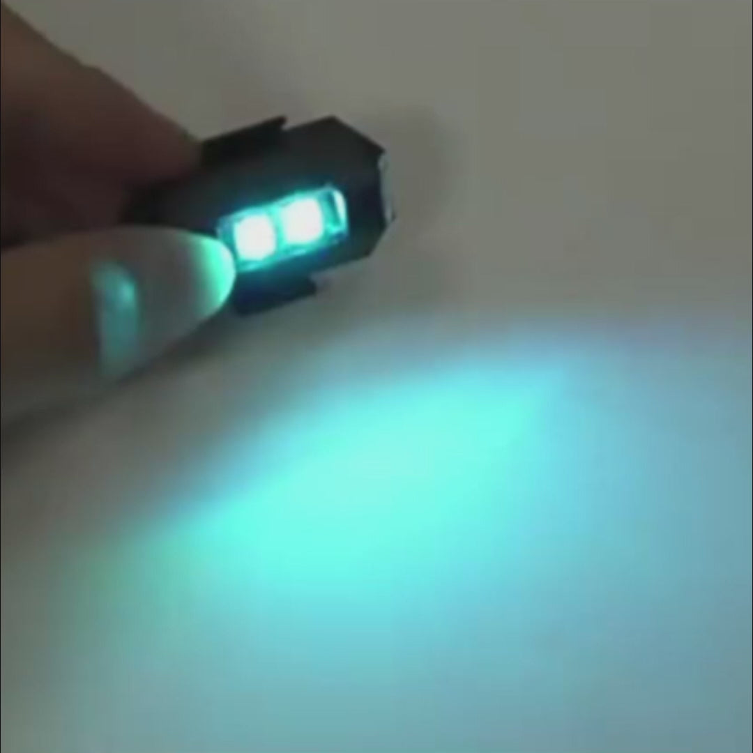 7 Colors LED Motorcycle Strobe Lights - Anti-Collision Lights and USB Charging, Night Signal Emergency Warning
