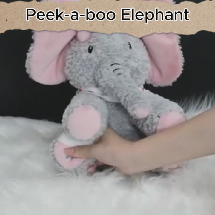 Peek-a-boo Elephant Plush Toy – Singing Interactive Stuffed Animal for Babies