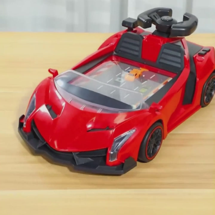 Interactive Racing Wheel Toy with 30-Level Obstacle Game, Lights & Sound, Perfect for Kids Ages 3+