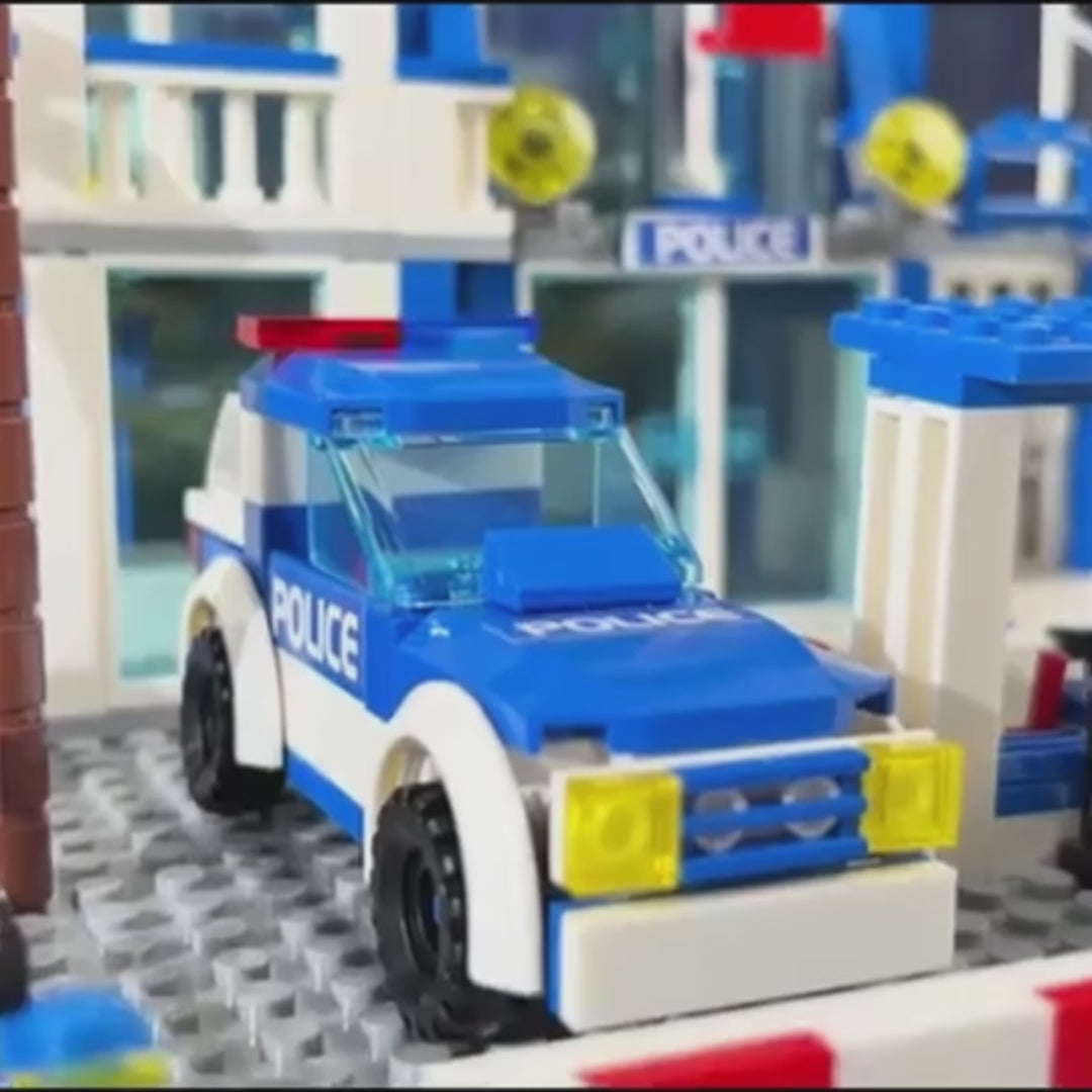 760 PCS Police Station Building Blocks Set with Durable ABS Plastic, Educational & Creative Toy for Kids, Safe for Ages 6+