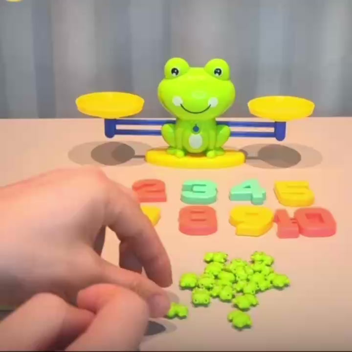 Fun & Educational Frog Balance Math Toy – Montessori Learning Game for Early Math Skills