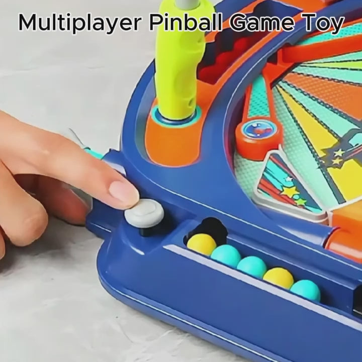 Multiplayer Pinball Toy with Electric Score Tracker, Diverse Obstacles, Smart Launching, Safe for Ages 7+