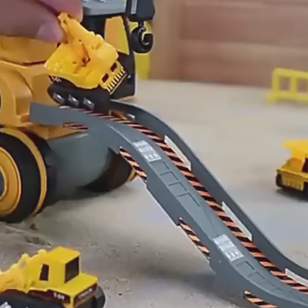 4-in-1 Kids Engineering Vehicle Assembly Toy – Boosts Creativity & Logic, Realistic Play, Electric Drill, Engineering Accessories, Safe for Ages 3+