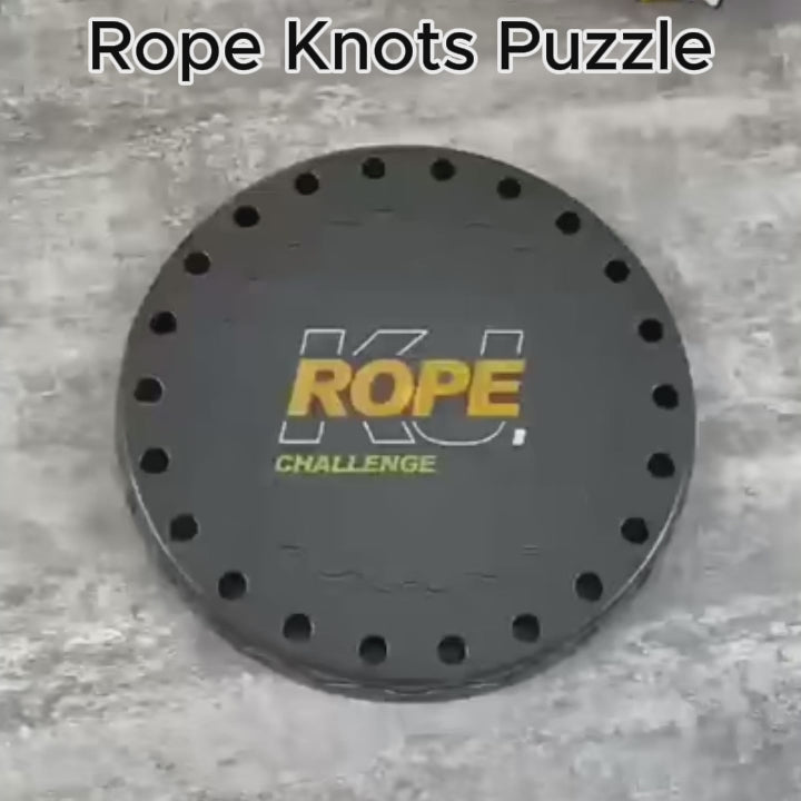 3 Levels Rope Knots Puzzle with Non-chemical Plastic, Various Modification, Safe for Ages 3+