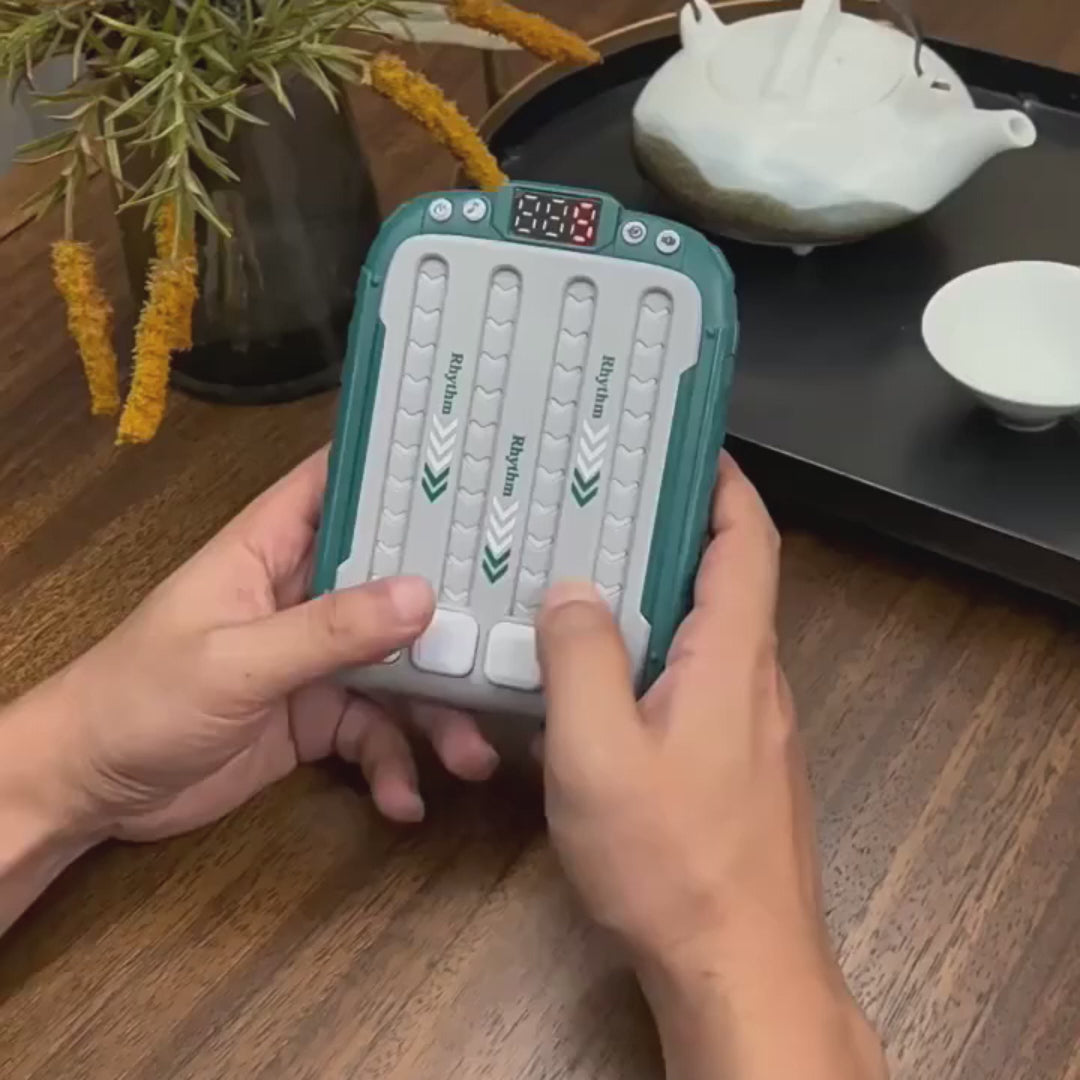 Electronic Rhythm Game Console with Music and Lights, Handheld Puzzle Toy, Safe for Ages 3+