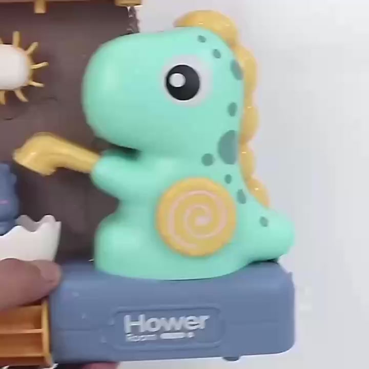 Waterfall Dinosaur Bath Toy - No Batteries Required, Easy to Use and Install, Safe for Ages 1+