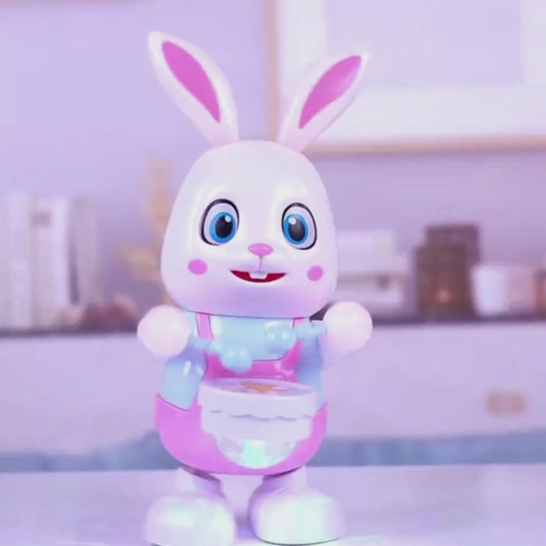 Dancing Rabbit Toy with Lights With LED, Music Drumming, Voice Imitation, Educational Fun for Ages 3+