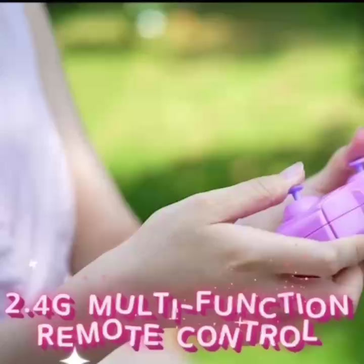 Pink RC Off-Road Car with 2.4GHz Remote Control and Built-in Battery – Safe for Ages 6+