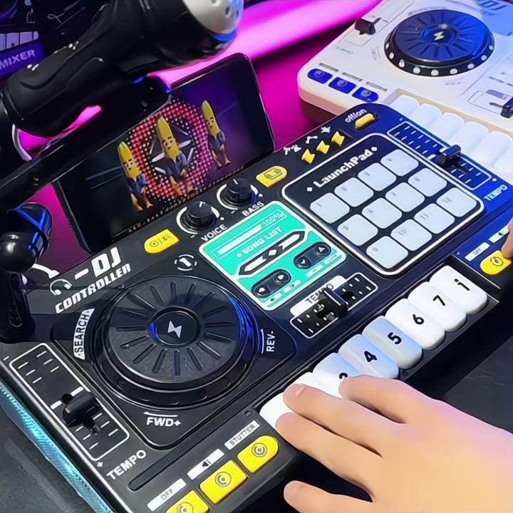 DJ Mixer Pretend Play Toy – Musical Instrument Learning Toy for Kids Creativity
