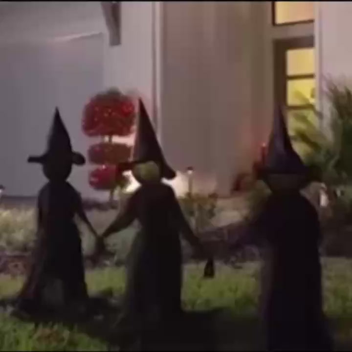 Lighted Halloween Witch Stake – Halloween Witches Decor with Sound, Safe Material and Easy Installation & Use