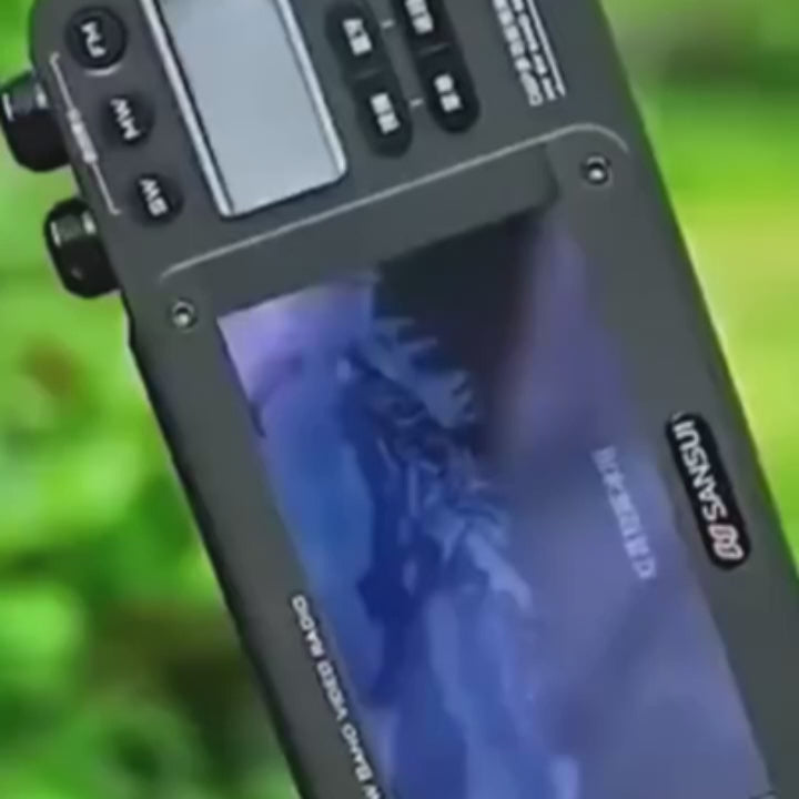 High-end Video Plug-in Bluetooth Pocket TV, Sansui F50 4.3-Inch Display Multifunctional Radio Portable