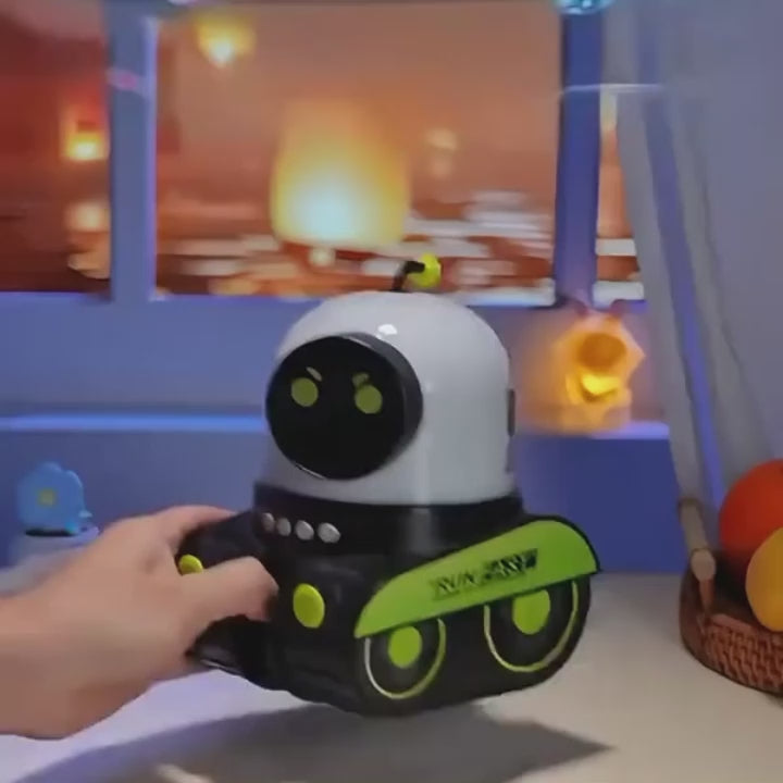 3-in-1 Robot Night Light, Star Projector & Bluetooth Speaker with Rotating Light with Music, Safe for Ages 1+