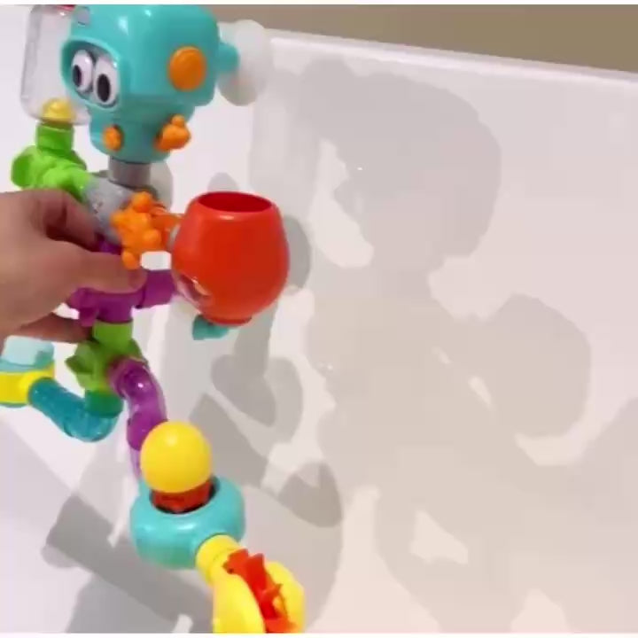 Baby Bath Toy – Water Pipe Assembly Set with Suction Cups, Safe for Ages 3+