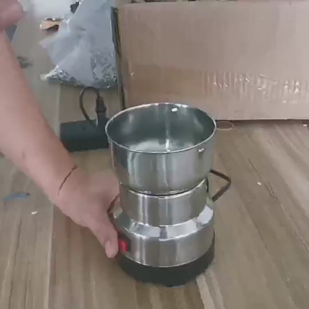 Electric Coffee Grinder and Spice Mill With Four-Edge Blade, Fine Dry Grinding, Electric Milling Function
