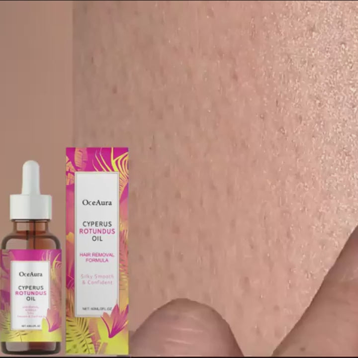 Cyperus Rotundus Hair Inhibitor Oil with Deep Hydration & Skin Repair, Reduces Ingrown Hairs & Red Spots