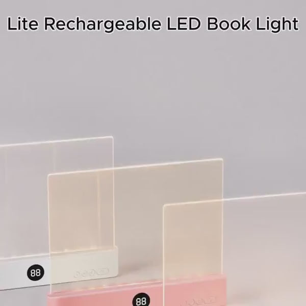 Lite Rechargeable LED Book Light with 3 Modes, Dimmable Touch Control, Auto-Off Timer, Scratch-Resistant Surface