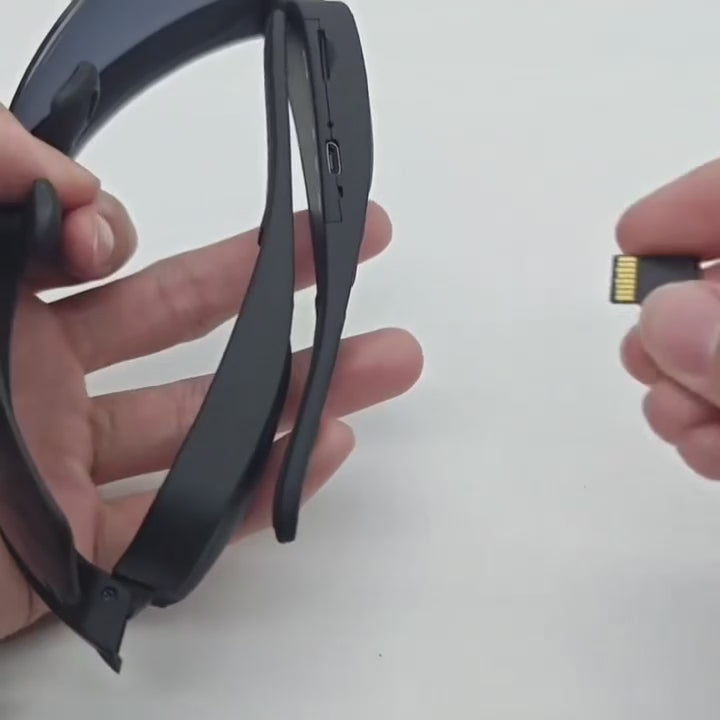 Sunglasses with Built-In Video Camera 1080P Full HD Wide-Angle Smart DVR for Outdoor Sports