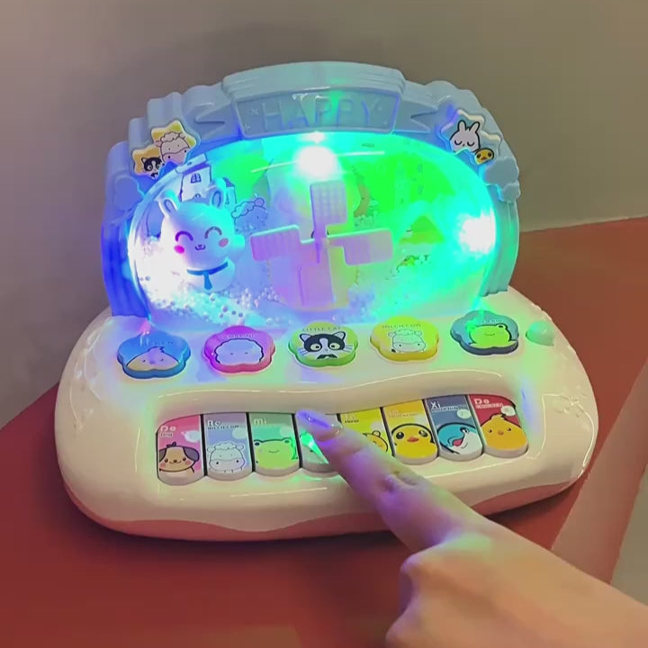 Snowflake Piano Keyboard Toy – Light-Up Musical Instrument for Kids, Safe for Ages 3+