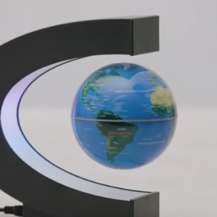 Magnetic Floating Globe With LED Light, Modern Design, Eye-Catching Home & Office Decor