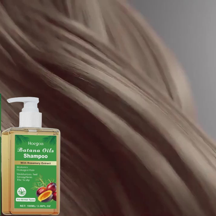 Batana Oil Shampoo with Rosemary Extract, Restores Damaged Hair, Promotes Healthy Hair Growth