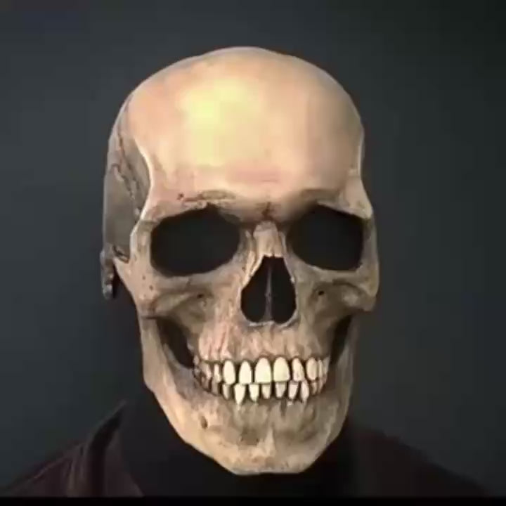 Movable Jaw Skull Mask for Halloween Party, Safe Material, Compact and Easy to Carry