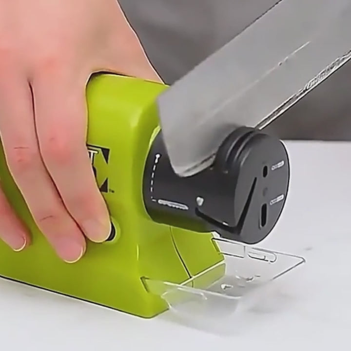 Multifunction Electric Knife Sharpener with Cordless & Portable Design, High-Speed Grinding Wheel