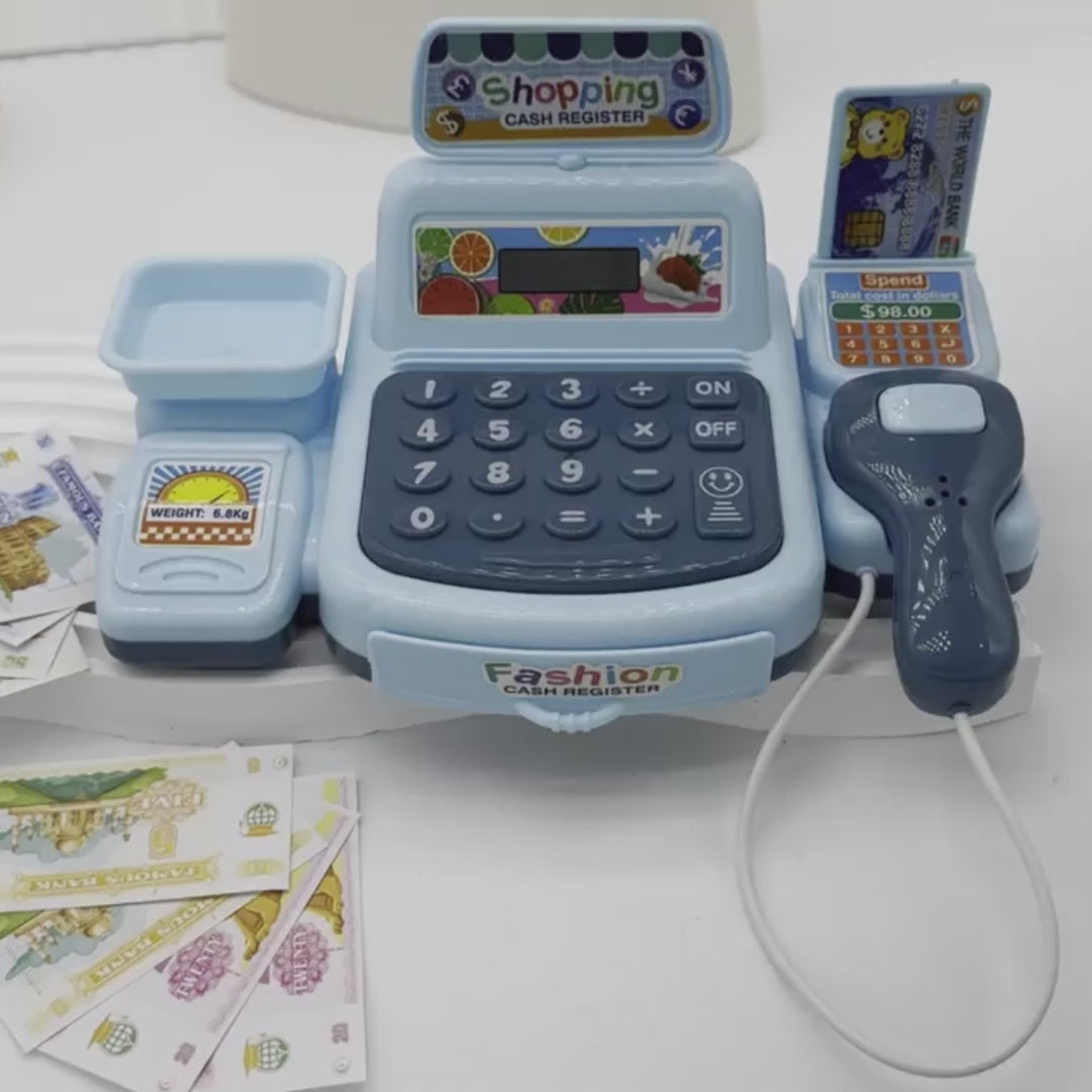 Cash Register Toy with Lights & Sounds, Electronic Gameplay, Safe for Ages 3+