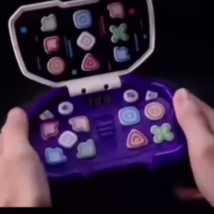 Handheld Music Rhythm Game with Sound and Light, Foldable and Easy to Carry, Safe for Ages 3+