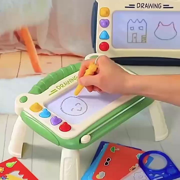 Magnetic Drawing Board – Cartoon Writing Toy for Kids & Toddlers, Easy Erase, Portable with Handle, Safe for Ages 3+