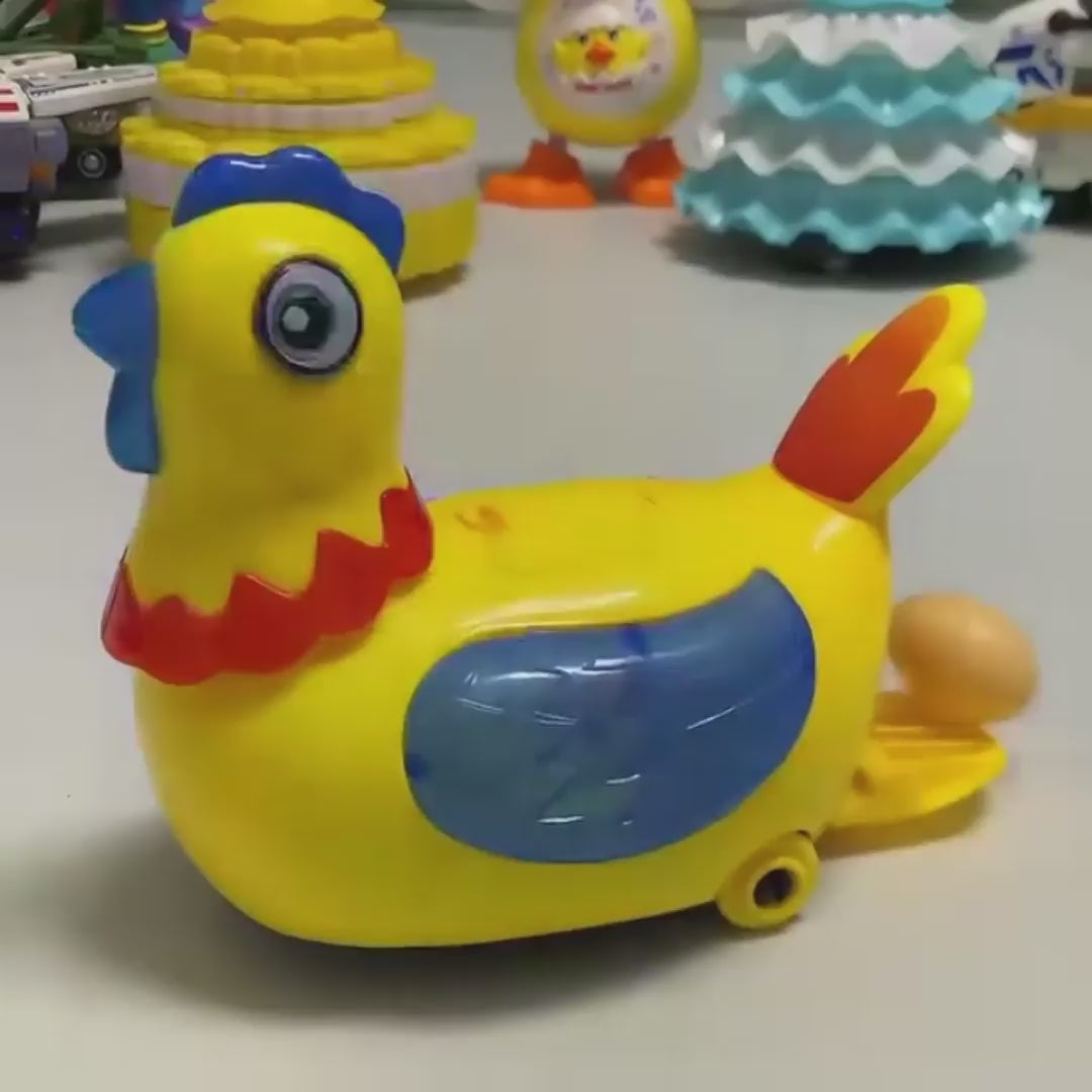 Interactive Chicken Toy with Egg Laying, Smart Movement, Boosts Observation, Safe for Ages 3+