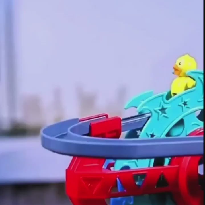 Duck Climbing Toy with Lights, Music, Duck Ladder, Develop Motor and Cognitive, Safe for Ages 6 month+
