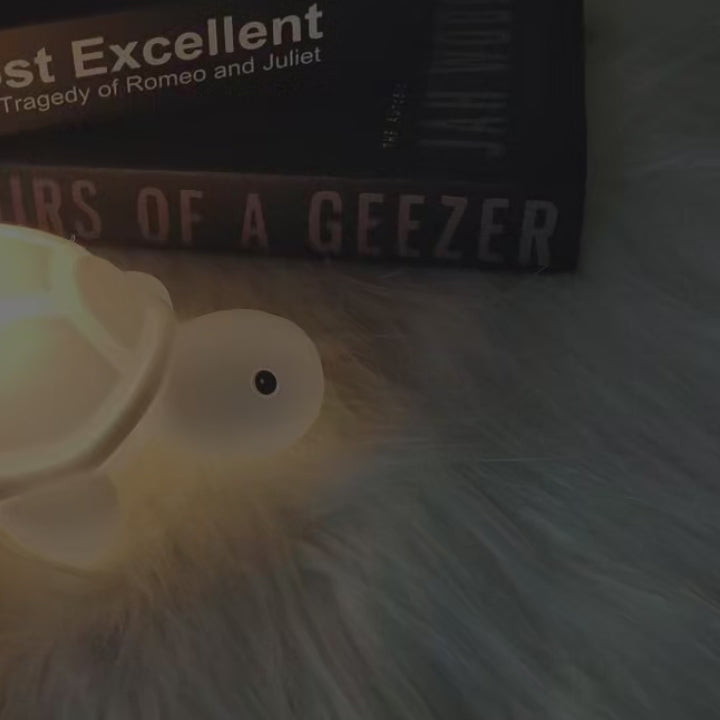 Squishy Silicone Cute Turtle LED Night Light - Perfect Gift for Kids and Girls