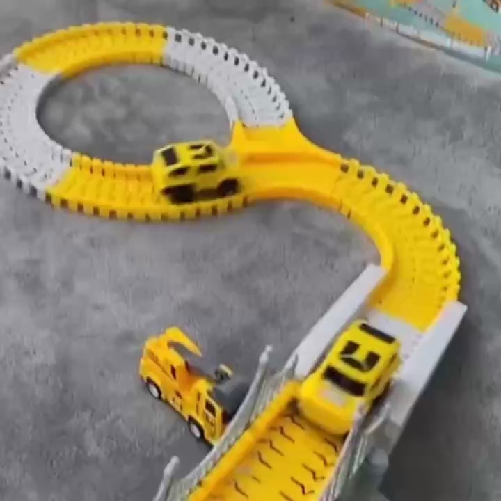 Battery-Powered Electric Race Car Track, Safe for Ages 3+, Easy to Assemble