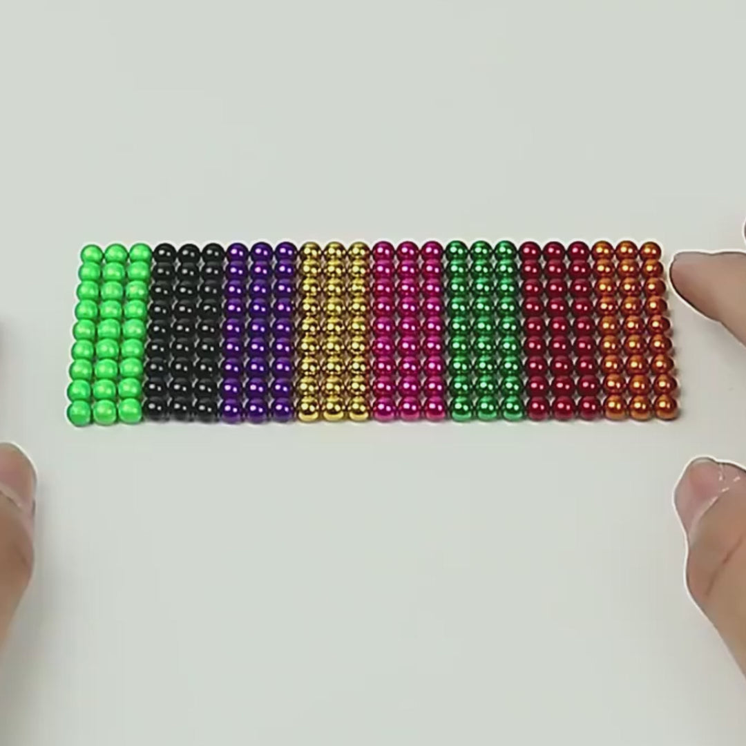 DIY Magnetic Cube With 216Pcs 5mm, Increase Logical Thinking, Stress Relief, Safe for 6+