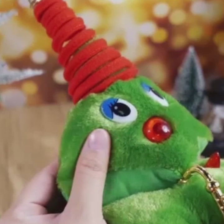 Animated Christmas Songster with Singing & Dancing Christmas Tree and Cute Saxophone Design, Safe for Ages 3+