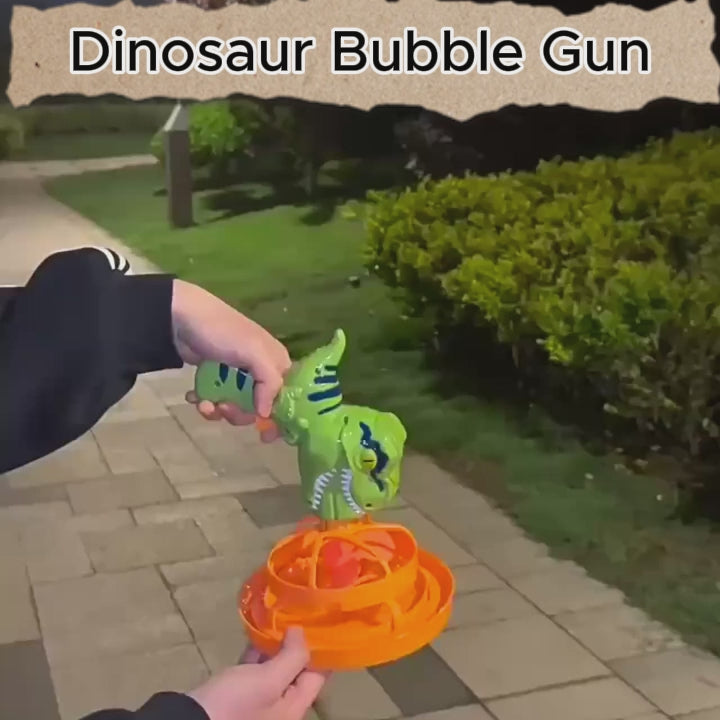 Delightful Dinosaur Bubble Blaster with High Power, Easy to Use,  ABS Plastic, Safe for Ages 6+