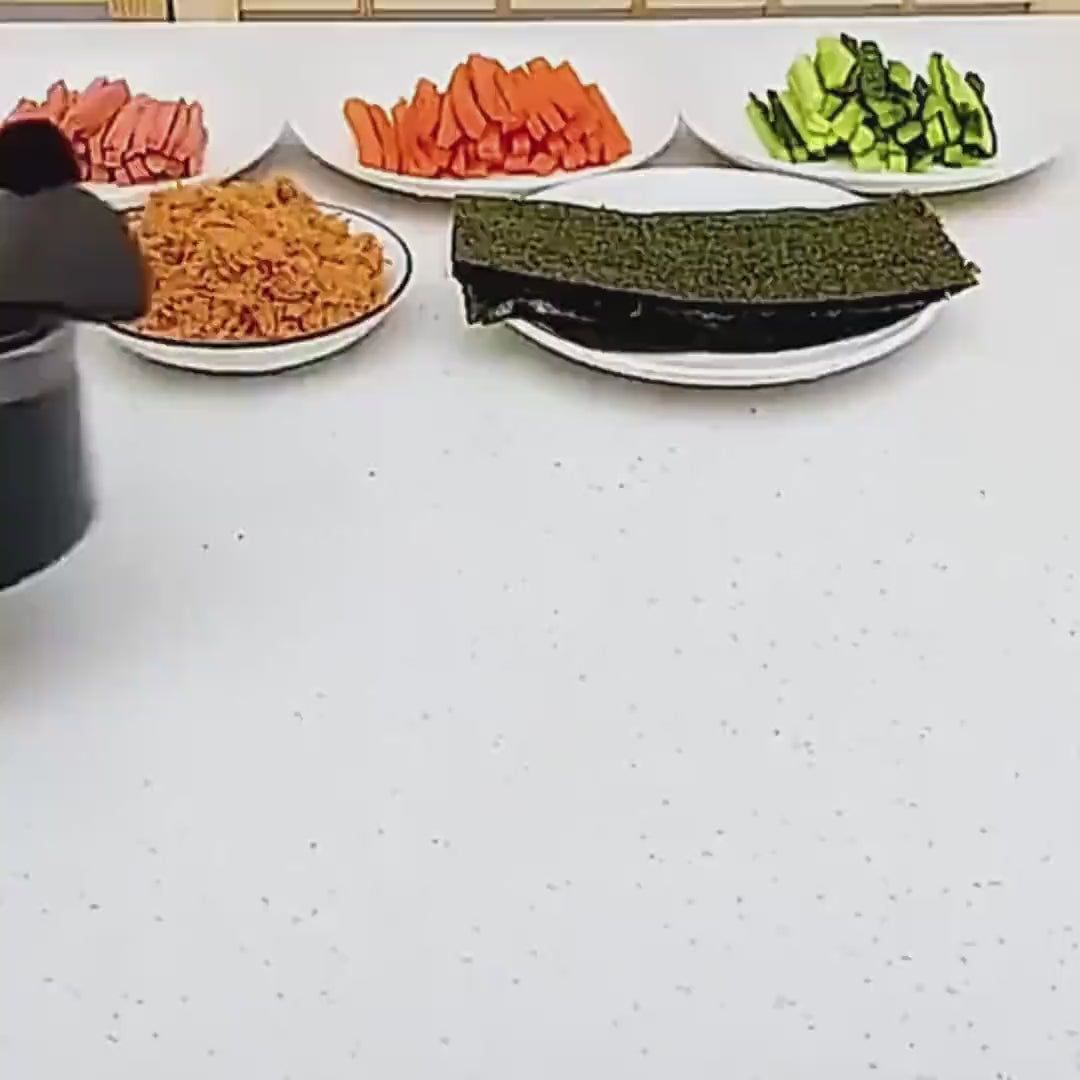 DIY Kitchen Sushi Maker Roller With Secure Hold, Tight Even Rolls, Easy to Assemble, Compact Design