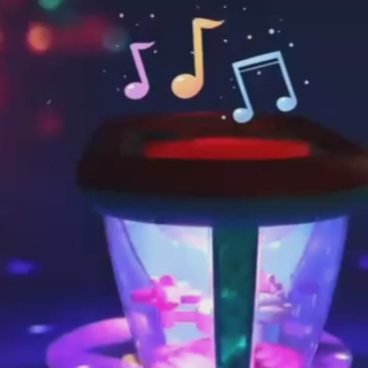 Little Pulse Music Drum – Educational Baby Drum Toy with Lights and 360° Rotation
