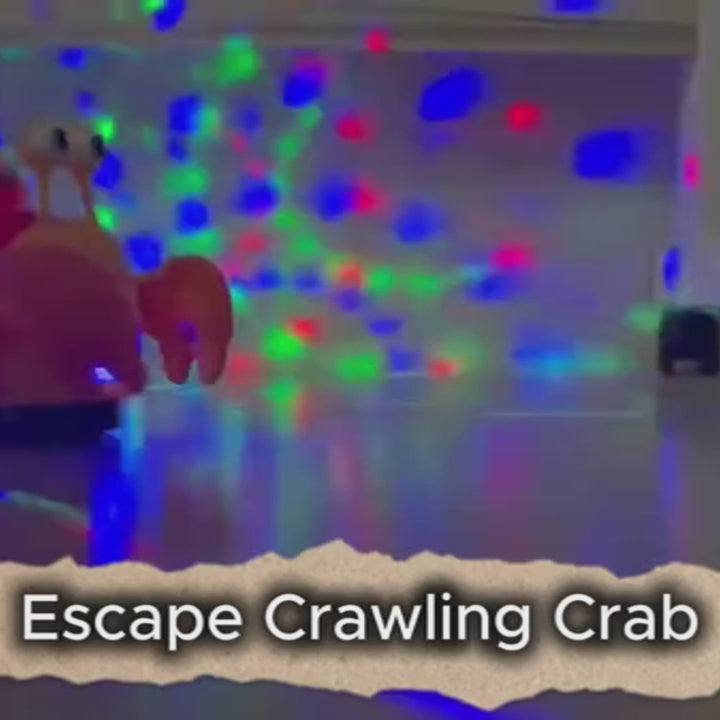 Escape Crawling Crab with Obstacles Sensors, Led Lights, Music, Safe for Ages 3+