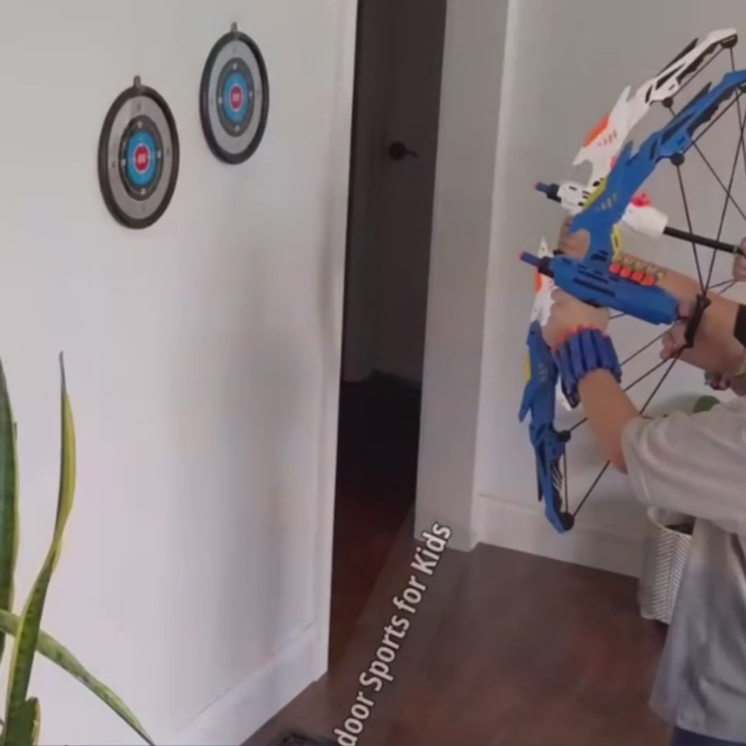 Soft Dart Archery Toy Set with LED Light-Up Bow, Interactive Play, Durable ABS Material, Safe for Ages 3+