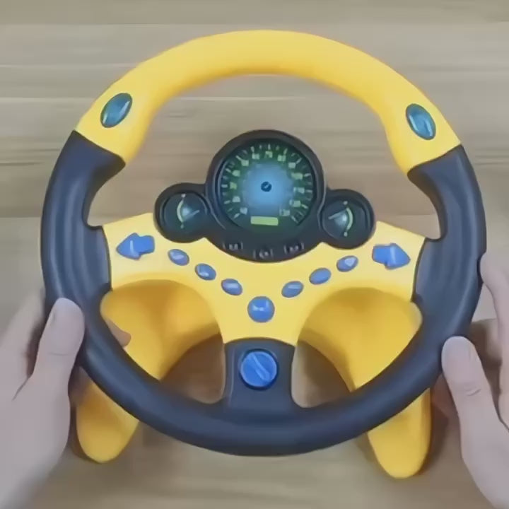 Kids Car Driving Simulated Toy with Light and Music Early Education Pretend Play Toys Steering Wheel Toy for Boys and Girls